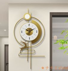 電波掛時計 ブラウン 視認性よし シック モダンミッドセンチュリー木目