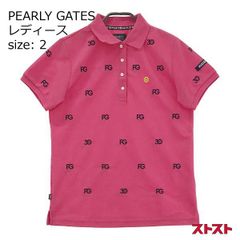 美品 PEARLY GATES パーリーゲイツ ポロシャツ レッド サイズ2 - メルカリ