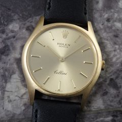 ロレックス チェリーニ アンティーク Ref.3804 金無垢 1974年 18KYG シグマダイヤル ROLEX メンズヴィンテージ YG シャンパンゴールドダイアル CELLINI