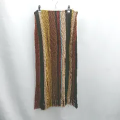 ◇ ⊂ ZARA ザラ フリンジ ひざ下 フレア スカート サイズ28 ブラウン系 レディース E  【1501230042369】