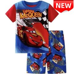 ✨新品✨子供パジャマ ディズニー カーズ ライトニングマックイーン 半袖Tシャツ&短パン 男の子 夏 部屋着 綿素材 100cm 110cm 120cm 130cm 140cm キッズ コットン キッズパジャマ 半袖パジャマ 贈り物 普段着 贈り物 プレゼント