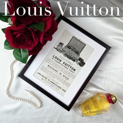 ＜1922 広告＞Louis Vuitton ルイヴィトン  ポスター ヴィンテージ アートポスター フレーム付き インテリア モダン おしゃれ かわいい 壁掛け  ポップ レトロ モノクロ モノトーン