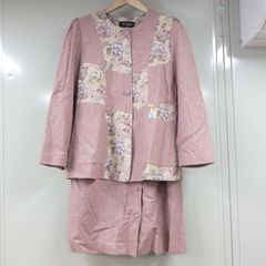 昭和 レトロ 刺繍 ピンク 花柄 セットアップ バラ色の暮し パッチワーク チョガッポ