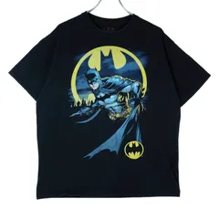 バットマンBATMAN映画TシャツキャラクターTキャラ物DCコミックスアメコミ黒ブラックフェード蝙蝠ロゴプリントスーパーヒーローvintageヴィンテージ40212