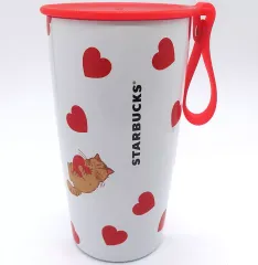 【中古】マグカップ･湯のみ バレンタイン2025 カップシェイプステンレスボトル 355ml 「スターバックスコーヒー」 オンラインストア限定