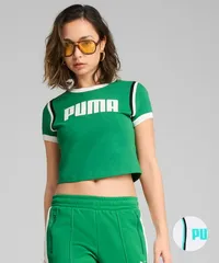【ムラスポ公式】新品 PUMA プーマ 半袖 Tシャツ レディース ミニT クロップド丈 FUTURE GRAPHIC 631946