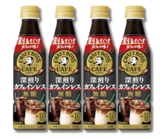 サントリー クラフトボスカフェ  割るだけ 深煎り カフェインレス 無糖 濃縮 コーヒー 希釈 340ml×4本