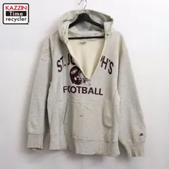 80s USA製 vintage Champion カットオフ カレッジ リバースウィーブスウェットパーカー メンズ 表記Lサイズ