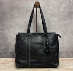 See By Chloe レザー トート A4可 ジップ タッセル ブラック - メルカリ