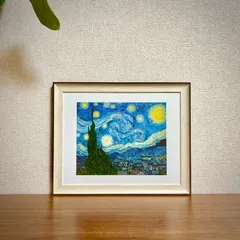新品☆額縁付アートポスター☆フィンセント・ファン・ゴッホ☆Vincent van Gogh☆The Starry Night☆72