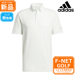 新品 【クリスタルジェイド】春 夏 モデル adidas アディダス ゴルフウェア KOW10 GO-TO ノベルティープリント シャツ ポロシャツ [吸汗速乾 ストレッチ ジャージー素材] （メンズ）☆