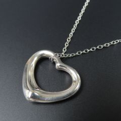 100957 TIFFANY&Co. ティファニー オープンハート エレサペレッティ アクセサリー 5.3g ネックレス