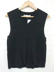 ◇ ZARA ザラ Vネック ニット ベスト サイズEUR M USA M MEX 28 ブラック レディース P  【中古】 【1211100011493】