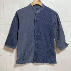 45R 45rpm 45R インディゴ丸衿チャイナジャケットブラウス 45R 45rpm 45R インディゴ丸衿チャイナジャケットブラウス