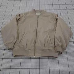 ◇ ⊇ who's who Chico フーズフーチコ ゆったり 長袖 MA-1 ブルゾン サイズF ベージュ系 レディース E  【1509180010551】のサムネイル