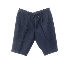 【中古】ジェルマーノ GERMANO コットンリネン ショートパンツ ネイビー【サイズ50】【メンズ】のサムネイル