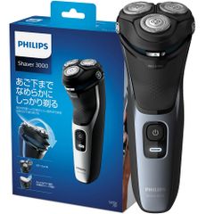 フィリップス 3000シリーズ 電気シェーバー ・肌への負担低減・27枚刃・パワーカット刃・ トリマー付・お風呂剃り/丸洗い可・S3132/51