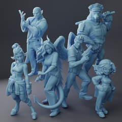 Twin Goddess | 2024年10月リリース6体セット 32mm | 3Dプリント ミニチュア TRPG メルカリ限定商品
