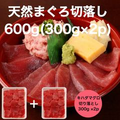 【送料無料】天然まぐろ切り落とし 600g(300g×2p) マグロ 鮪 たっぷり！マグロ好きにはたまりません！