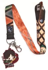 【中古】キーホルダー・マスコット(キャラクター) エレン・イェーガー ネックストラップ付ラバーチャーム 「進撃の巨人展 FINAL」