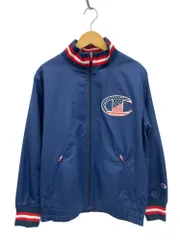 Champion (チャンピオン) フルジップ ブルゾン ジャケット 星条旗ロゴ C3-LSC12 M ネイビー メンズ/028
