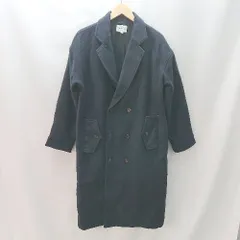 ◇ EMMA CLOTHES エマ クローズ 袖口タック バックスリット 長袖 チェスターコート サイズM ネイビー メンズ E  【1402200015249】