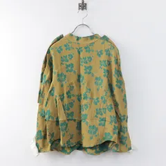 2024SS トーガ プルラ TOGA PULLA Flower jacquard blouse フラワージャガードブラウス 38/ブラウン シャツ ARCHIVES【2400013767880】のサムネイル