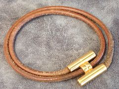 HERMES エルメス トゥルニスレザー ジャンボブレス ゴールド金具