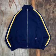 champion チャンピオン 80s トラック ジャケット ネイビー 日本製 メンズ サイズ S VINTAGE 古着 MG148