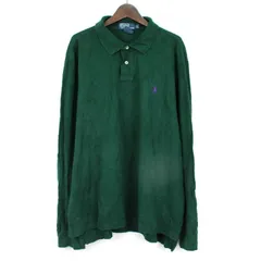 ポロ・ラルフローレン 長袖ポロシャツ ポニー刺繍 US買付 海外古着 XL