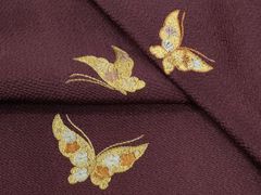 平和屋着物○本場大島紬 白大島 9マルキ 花唐草文 正絹 逸品 未使用  