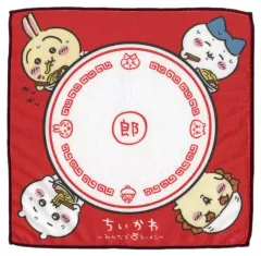 【中古】タオル・手ぬぐい ちいかわ＆ハチワレ＆うさぎ＆シーサー(どんぶり)/タオル タオルコレクション 「一番くじ ちいかわ ～みんなでラーメン～」 F賞