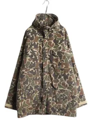 【お得なクーポン配布中!】 70s USA製 ウールリッチ ダックハンター カモ マウンテン ジャケット メンズ L 古着 ヴィンテージ アウトドア ハイネック 中綿 迷彩 マンパ