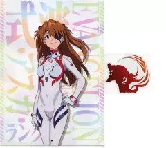 【中古】クリアファイル 式波・アスカ・ラングレー A4クリアファイル・ステッカーセット 「一番くじ エヴァンゲリオン～初号機、暴走!～」 G賞