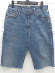 ◇ EDWIN エドウィン カットオフ デニム ハーフ パンツ 30/33 インディゴ #  【1002798817555】