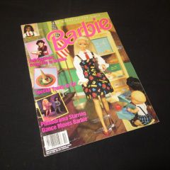 90's 1995 Vintage Barbie The Magazine For Girls Book Magazine Figure Doll Plush Toy C