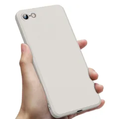 【迅速発送】iPhone se se2 se3 8 7 用 ケース 耐衝撃 薄型 スリム シリコン iPhone 第3世代 用 カバー TPU カメラ保護 ワイヤレス充電 ケース ストラップホール 指紋 防止 スマホケース ベージュ 白0200-20