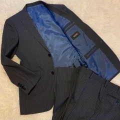 【極美品】BURBERRY BLACK LABEL バーバリー ブラックレーベル スーツ セットアップ 上下セットアップ 千鳥格子 2B シングルボタン メンズ ストライプ柄 総裏 肩パッド 春 冬 秋  フォール ビジネス カジュアル 三陽商会