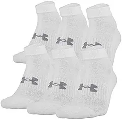Under Armour Training Cotton Lo Cut Socks 6-Pair White 2 Shoe Size: Mens 12-16
