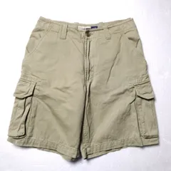 90's ギャップ GAP コットン カーゴショーツ (29) カーキ チノショーツ 90年代 旧タグ オールド 青タグ 1999年製 アメリカ古着 USED  ビンテージ ヴィンテージ