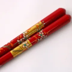 天然木製 先角箸 桜 屏風赤金 23cm お箸 おはし おしゃれ ナチュラル カトラリー シンプル 先角 和食器 和風 和箸 大人 男 女 普段使い 来客用