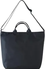 あすなろbox 母の日 トートバッグ ショルダーバッグ マザーズバッグ 斜めがけ レディース メンズ ナイロン 男女兼用 2way 軽量無地( ブラック)