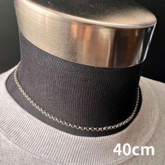 40センチ ロールチェーン ネックレス メンズ レディース ステンレス