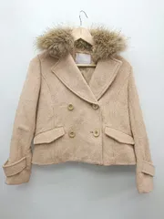 ◇ 31 Sons de mode 2WAY チャイニーズラグーンファー 長袖 ジャケット コート サイズ36 ベージュ レディース P  【1307250027733】