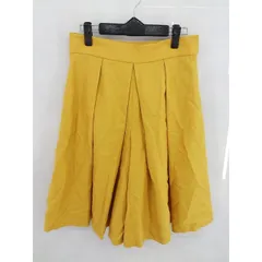 ◇ MICHEL KLEIN ミッシェル クラン ワイド パンツ サイズ38 イエロー系 レディース P  【1000027491415】