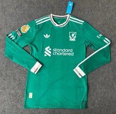 25-26  リヴァプールユニフォームサード 長袖  ユニフォーム  (裏番号の名前もカスタマイズ可能)