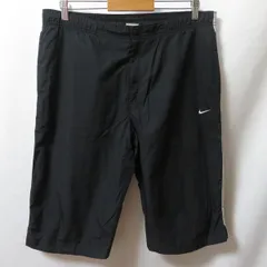 古着 メンズL NIKE/ナイキ ハーフパンツ スポーツ 練習着 トレーニング ランニング ブラック/ホワイト/グレー 125616 fg4507