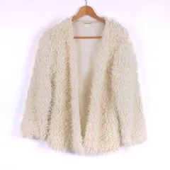 コンティニュエドナイスクラップ ファージャケット アウター レディース Fサイズ ホワイト系 continuer de NICE CLAP 【中古】