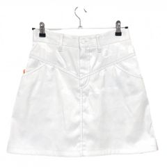 MARK&LONA - 【美品】マークアンドロナ スカート 白 カモフラ柄地模様 迷彩 ストレッチ レディース 40(L) ゴルフウェア MARK＆LONA 美品】マークアンドロナ スカート 白 カモフラ柄地模様 迷彩
