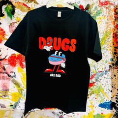 LOVE DRUGS リプリント Tシャツ 半袖 メンズ 新品   ハイデザイン 個性的 ハイデザイン 攻め 春 夏 男性 トップス カットソー お洒落 キャラクター 可愛い アメリカ キャラクター  ドラッグ ヒップホップ HIPHOP